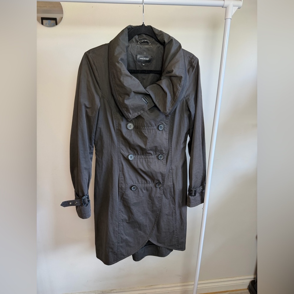 Mackage Women's Trench Coat in Charcoal Gray